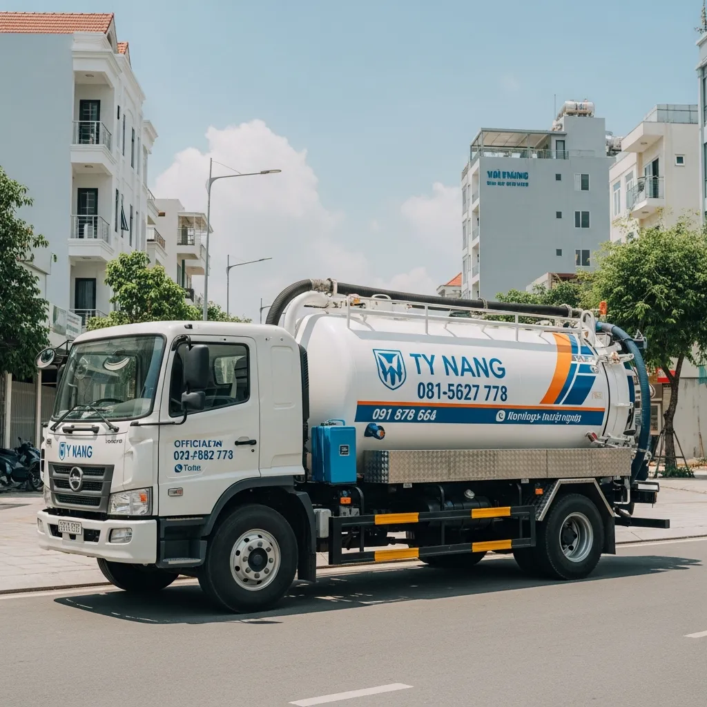 Dịch vụ hút hầm cầu Đà Nẵng uy tín với xe chuyên dụng hiện đại và minh bạch