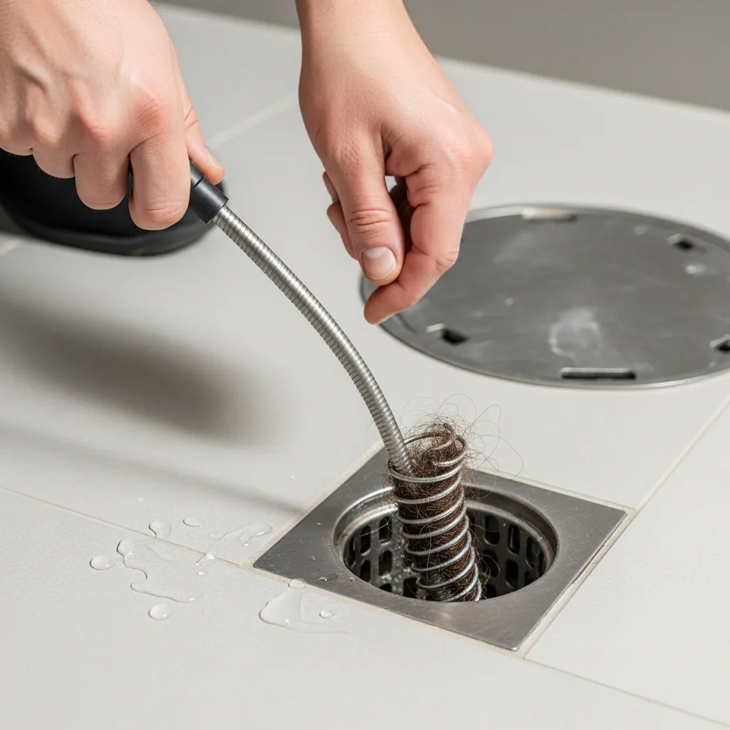 Hướng dẫn cách dùng dây lò xo thông cống nghẹt tại nhà để loại bỏ tóc và rác thải