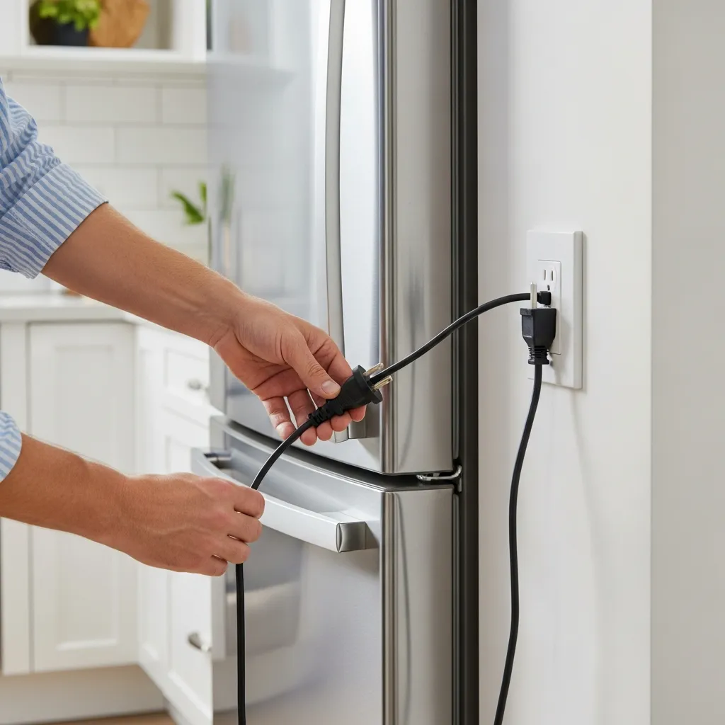 Kiểm tra dây nguồn và phích cắm điện khi tủ lạnh không lạnh để khắc phục tại nhà